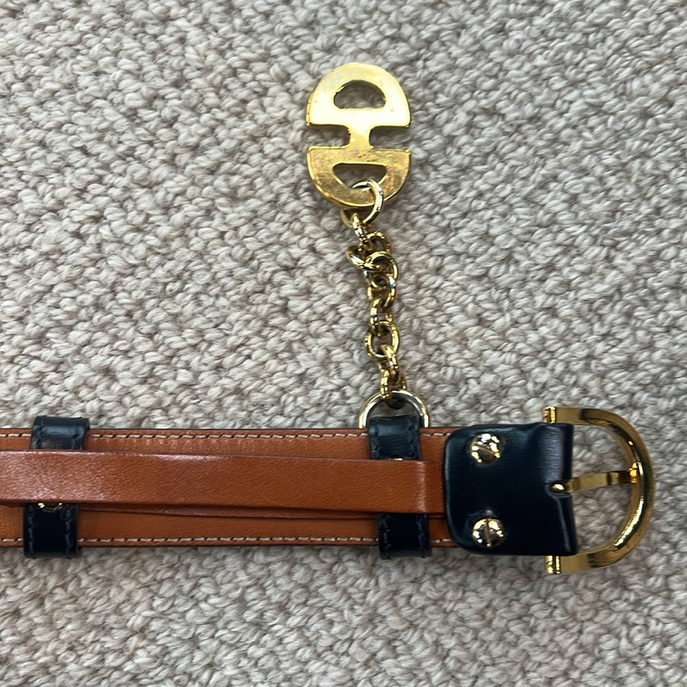 CELINE ITALIAN LEATHER BELT EUC - Picture 6 of 10